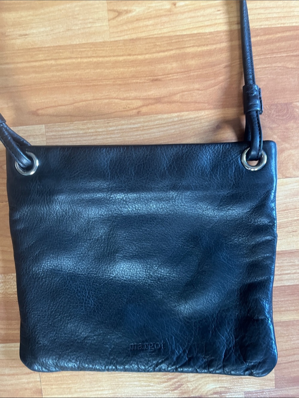 margot Taupe Fabric-Lined Handbag Interior with Branded Patch